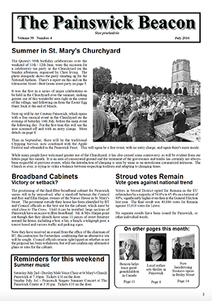 Painswick Beacon July 2016 Edition
