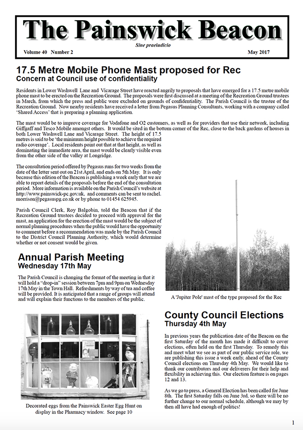 Painswick Beacon May 2017 Edition