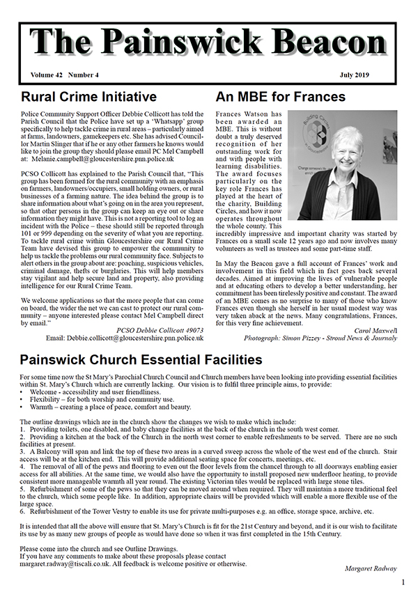 Painswick Beacon July 2019 Edition