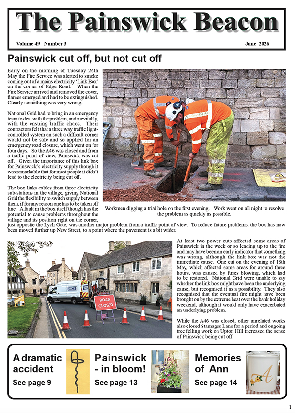 The latest edition of The Painswick Beacon June 2026 